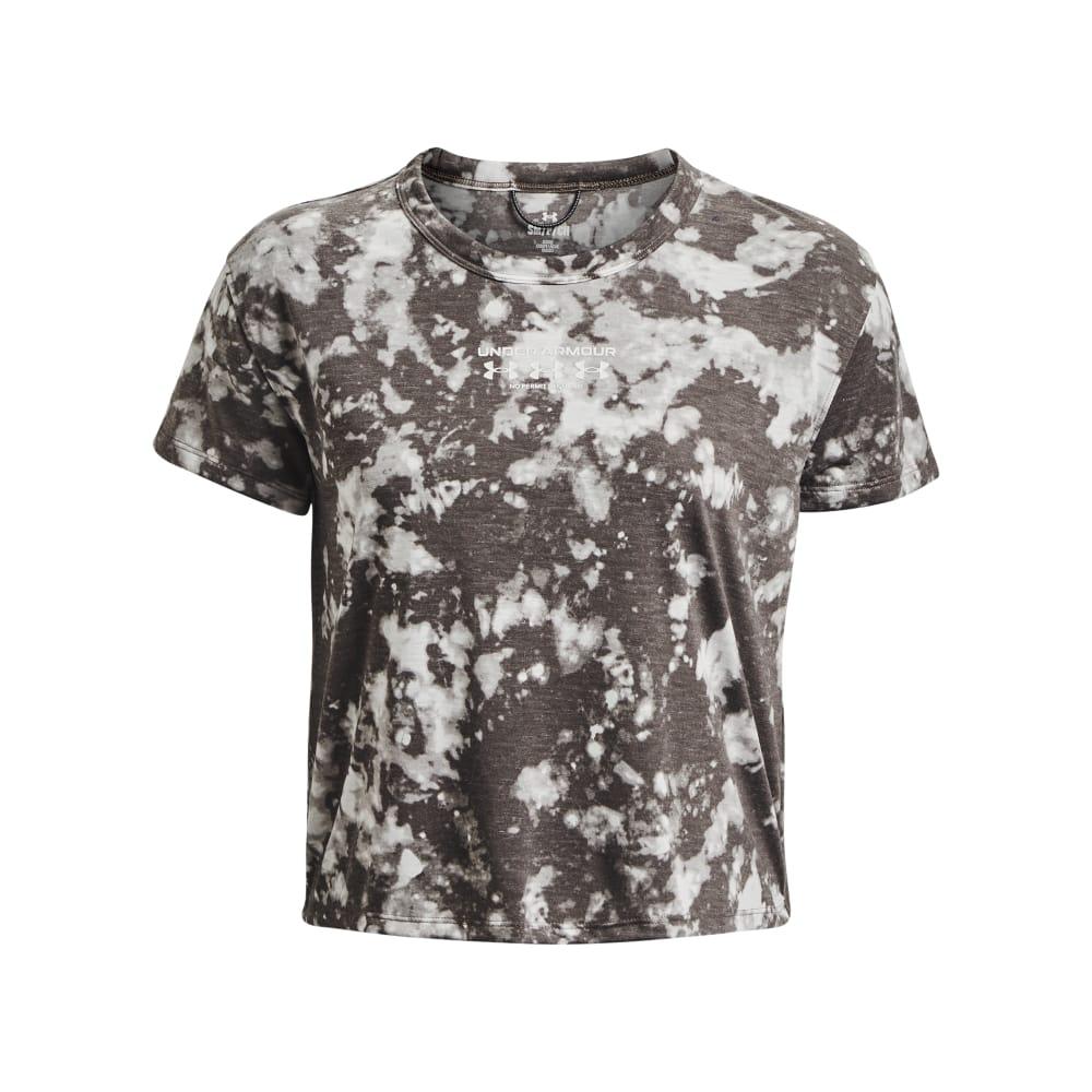 Grey-Ghost Grey-Tin - Front - Under Armour Womens-Ladies Run Trail T-Shirt