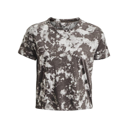 Grey-Ghost Grey-Tin - Front - Under Armour Womens-Ladies Run Trail T-Shirt