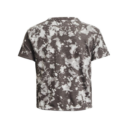 Grey-Ghost Grey-Tin - Back - Under Armour Womens-Ladies Run Trail T-Shirt