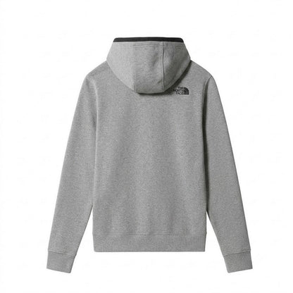 Mid Grey - Back - The North Face Mens Drew Pull Over Hoodie