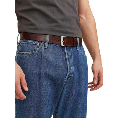 Brown Stone - Lifestyle - Jack And Jones Mens Leather Metal Buckle Belt