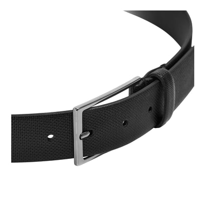 Black - Side - Boss Mens Carmello Leather Dress Belt