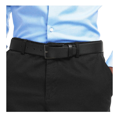 Black - Lifestyle - Boss Mens Carmello Leather Dress Belt