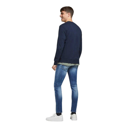 Navy Blazer - Back - Jack And Jones Mens Basic Sweatshirt