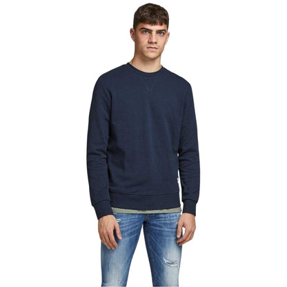 Navy Blazer - Side - Jack And Jones Mens Basic Sweatshirt
