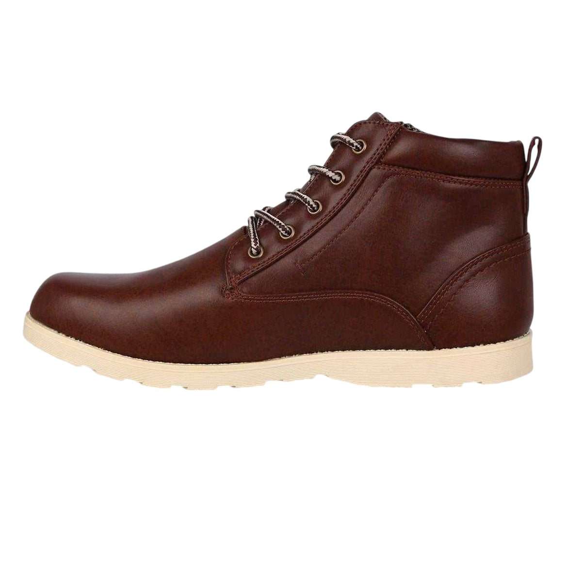 Brown - Side - Lee Cooper Mens Deans Hiking Boots