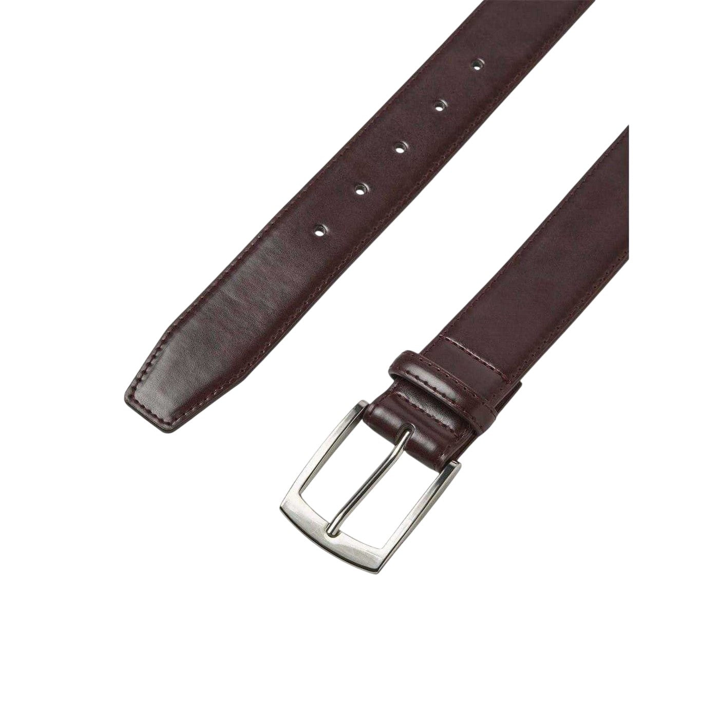 Brown Stone - Back - Jack And Jones Mens Leather Dress Belt