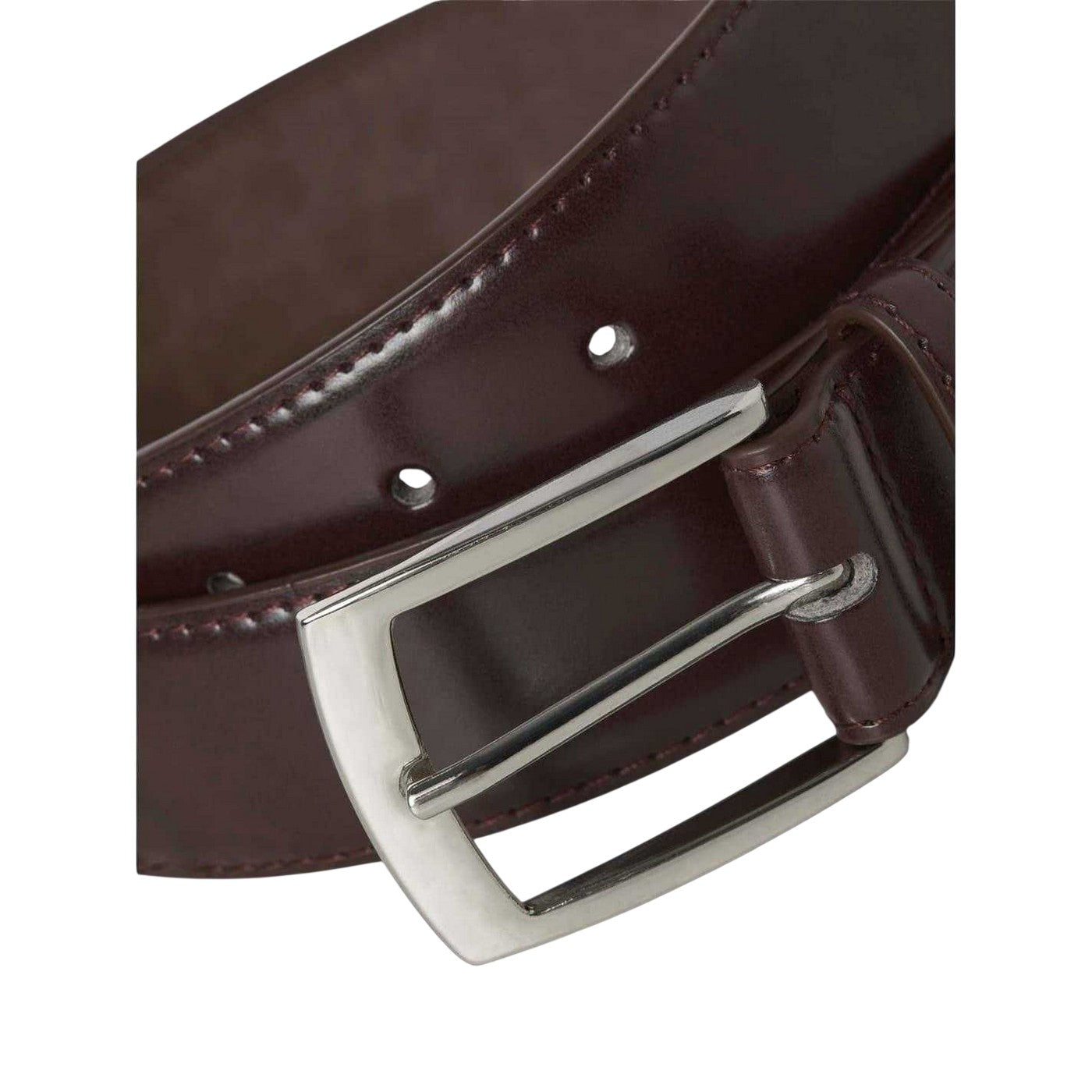 Brown Stone - Side - Jack And Jones Mens Leather Dress Belt