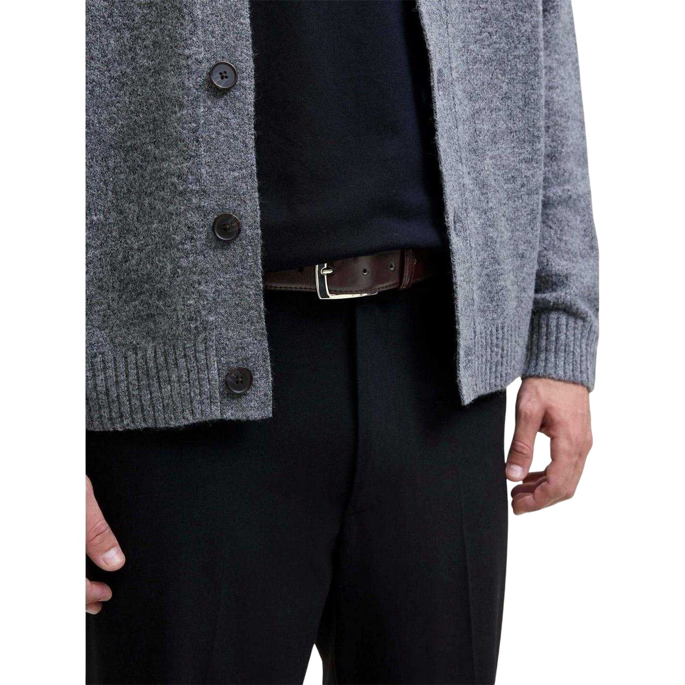 Brown Stone - Lifestyle - Jack And Jones Mens Leather Dress Belt