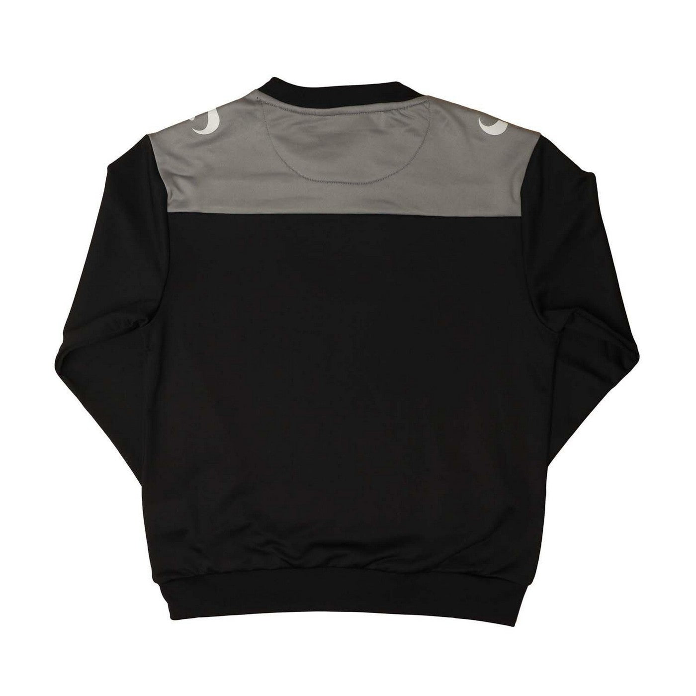 Black-Charcoal - Back - Sondico Childrens-Kids Crew Neck Long-Sleeved Sweatshirt