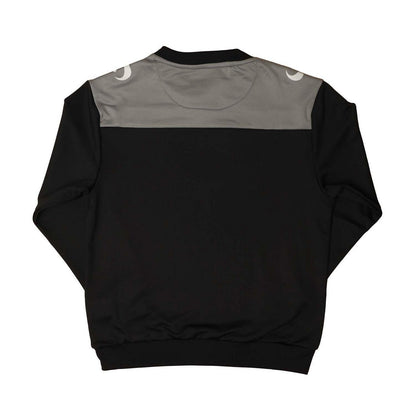 Black-Charcoal - Back - Sondico Childrens-Kids Crew Neck Long-Sleeved Sweatshirt