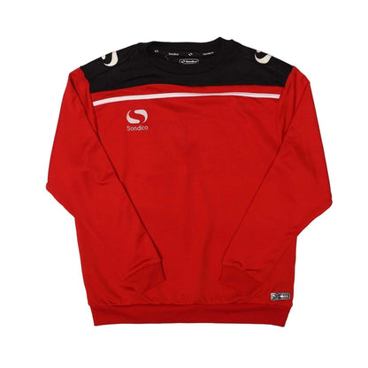 Red-Black - Front - Sondico Childrens-Kids Crew Neck Long-Sleeved Sweatshirt