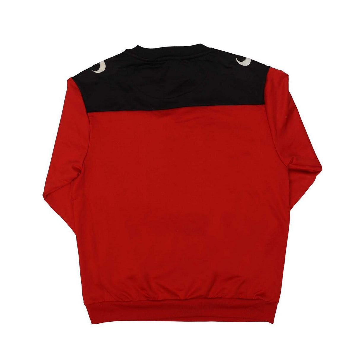 Red-Black - Back - Sondico Childrens-Kids Crew Neck Long-Sleeved Sweatshirt