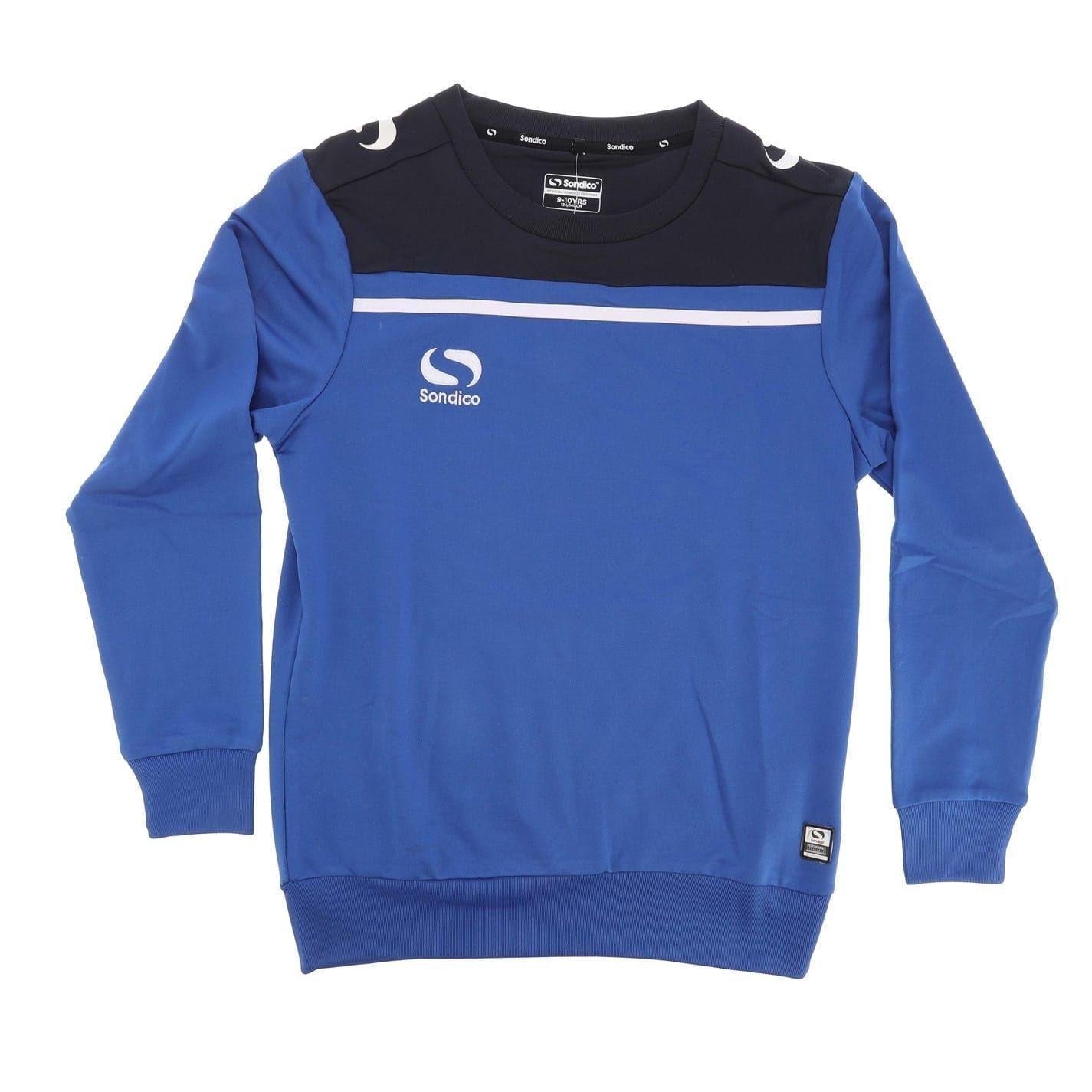 Royal Blue-Navy - Front - Sondico Childrens-Kids Crew Neck Long-Sleeved Sweatshirt