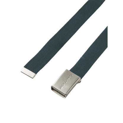 Forest Green - Back - Jack And Jones Mens Canvas Woven Belt