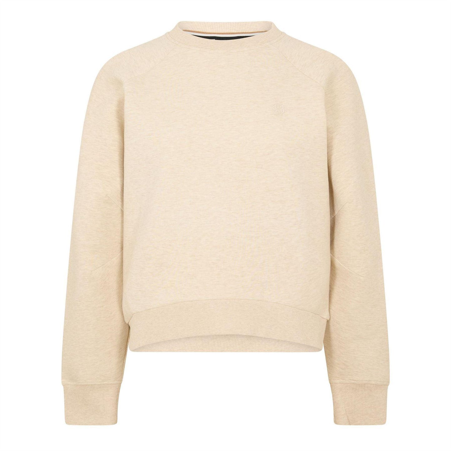 White - Front - Boss Womens-Ladies Raglan Sweatshirt