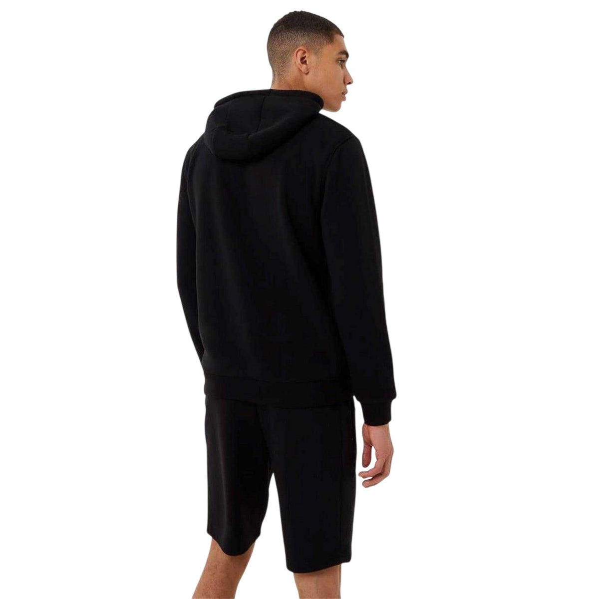Black - Back - Everlast Mens Premium Overhead Hoodie