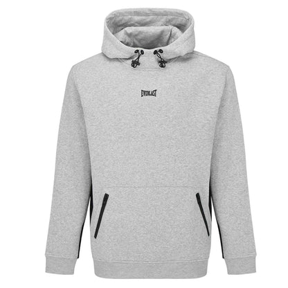 Grey Marl - Front - Everlast Mens Premium Overhead Hoodie