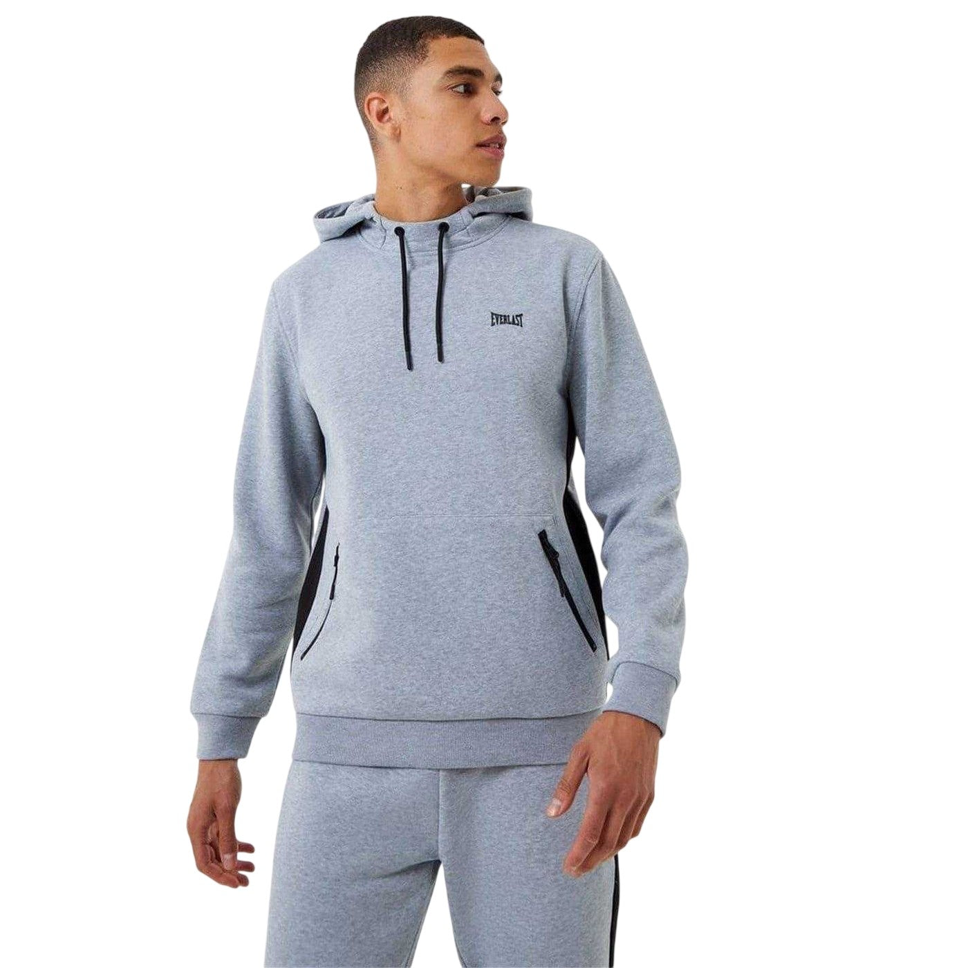 Grey Marl - Lifestyle - Everlast Mens Premium Overhead Hoodie
