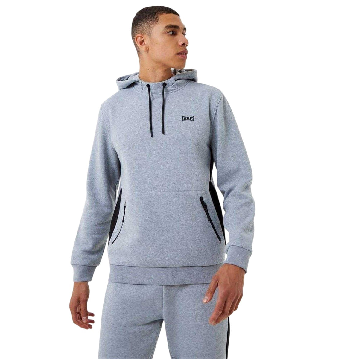 Grey Marl - Lifestyle - Everlast Mens Premium Overhead Hoodie