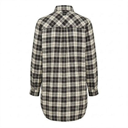White-Red - Back - Diesel Womens-Ladies Inew Mini Shirt Dress