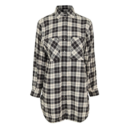 White-Red - Front - Diesel Womens-Ladies Inew Mini Shirt Dress