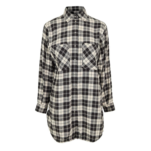 White-Red - Front - Diesel Womens-Ladies Inew Mini Shirt Dress