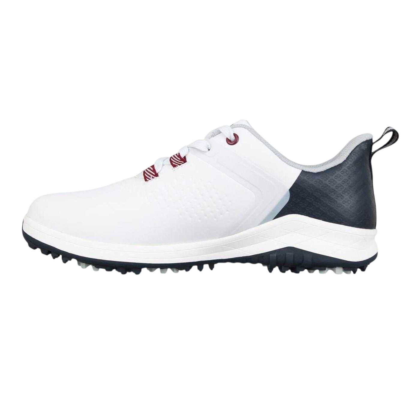 White-Navy - Lifestyle - Slazenger Womens-Ladies V Series Leather Spiked Golf Shoes