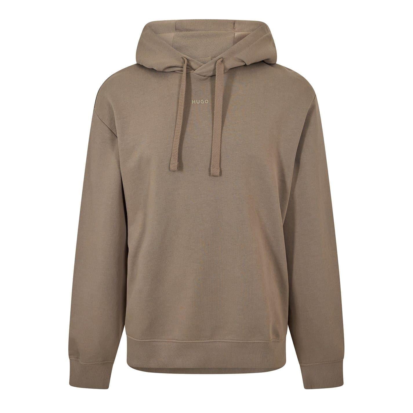 Medium Grey - Front - Hugo Mens Dapodayote Overhead Hoodie