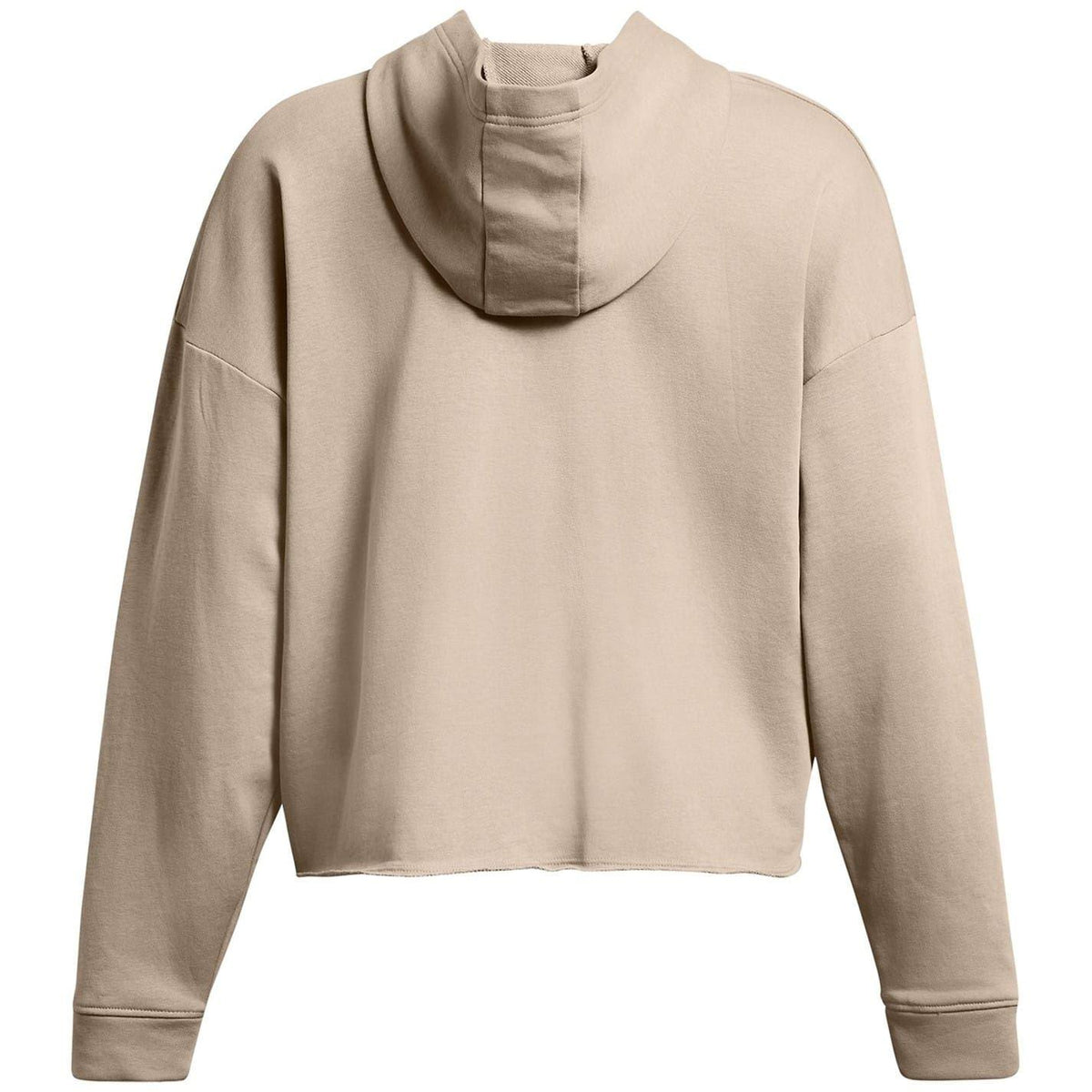 Brown - Back - Under Armour Womens-Ladies Rival Terry Performance Oversized Hoodie