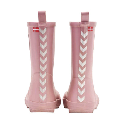 Pink - Back - Hummel Childrens-Kids Rubber Wellington Boots
