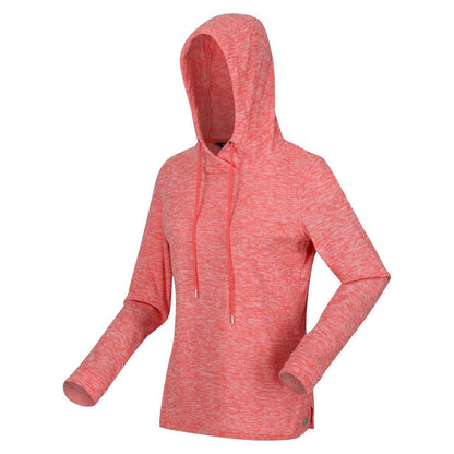 Peach Blossom Marl - Side - Regatta Womens-Ladies Azaelia Regular Long-Sleeved Hoodie