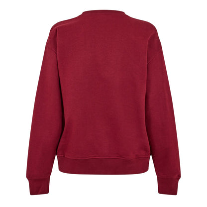 Red - Back - Calvin Klein Womens-Ladies Cotton Regular Sweatshirt