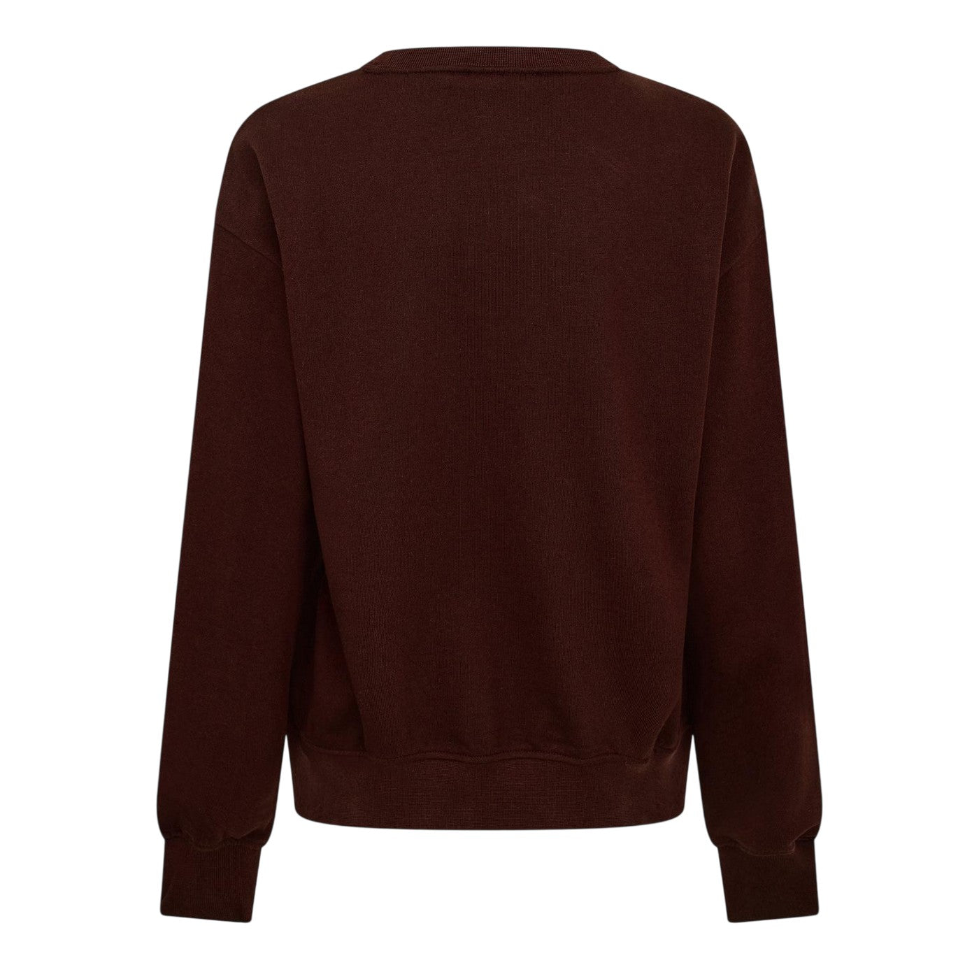 Mocha Brown - Back - Calvin Klein Womens-Ladies Cotton Regular Sweatshirt