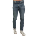 Blue - Front - Levis Mens 510 Super Worn Leather Patch Skinny Jeans