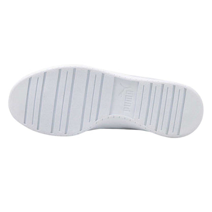 White - Side - Puma Mens Caven 2.0 Logo Trainers