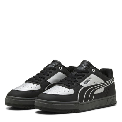 Silver-Grey - Front - Puma Mens Caven 2.0 Logo Trainers