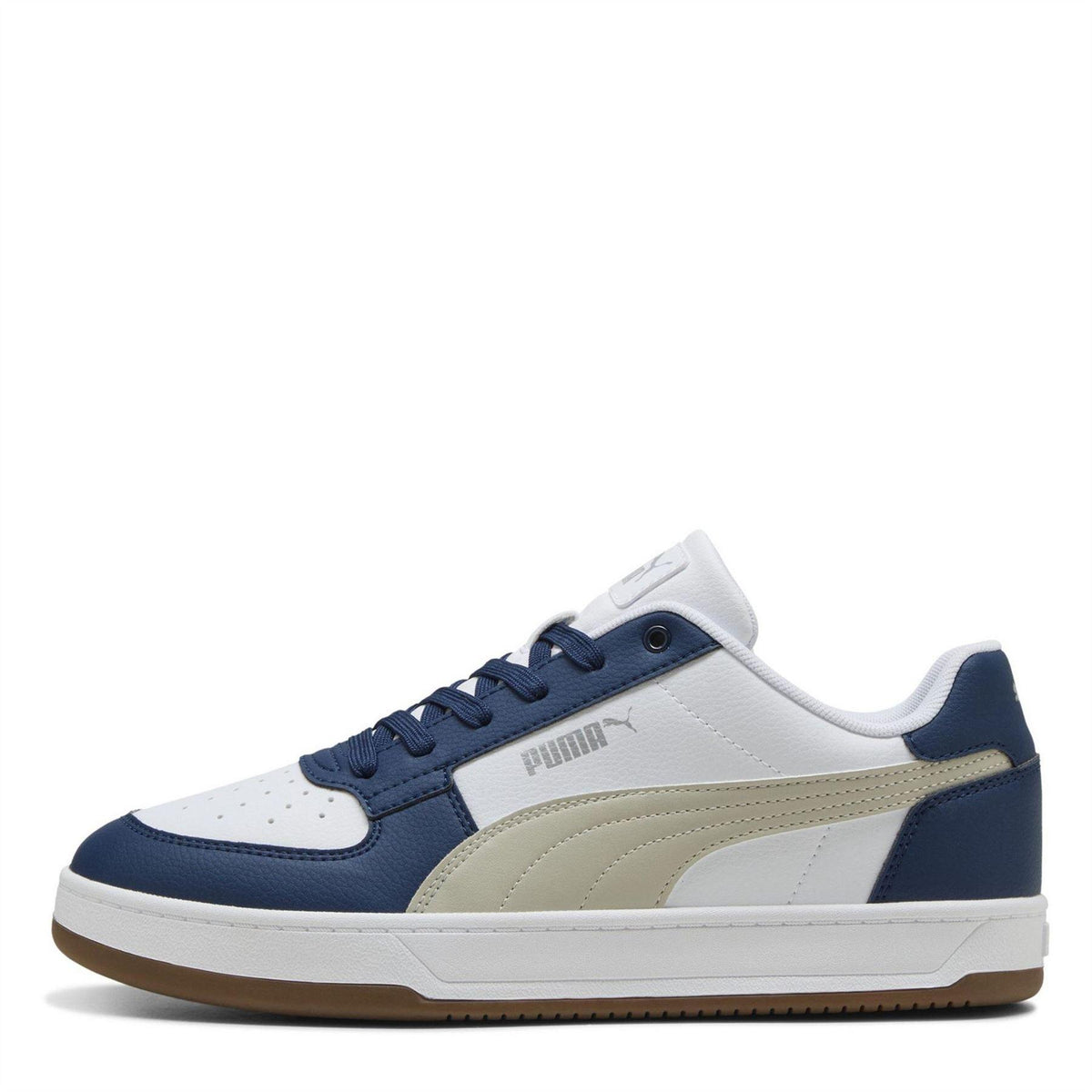 White-Blue-Gum - Back - Puma Mens Caven 2.0 Logo Trainers