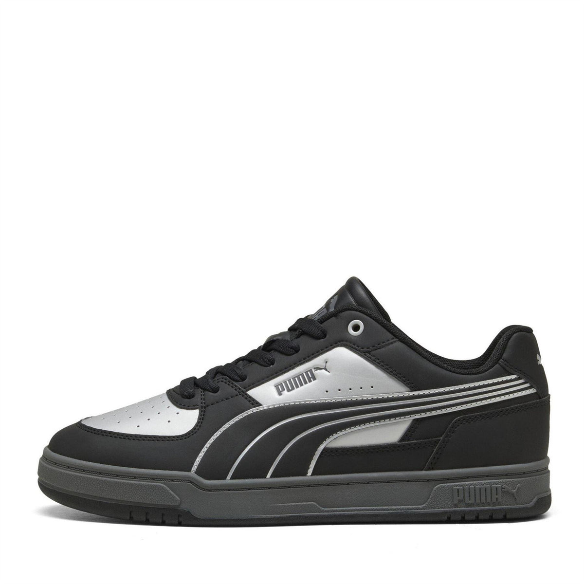 Silver-Grey - Back - Puma Mens Caven 2.0 Logo Trainers