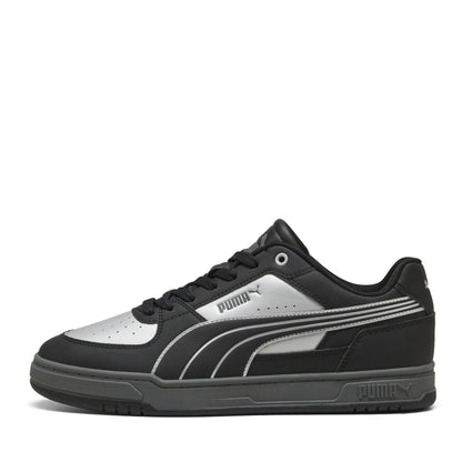 Silver-Grey - Back - Puma Mens Caven 2.0 Logo Trainers