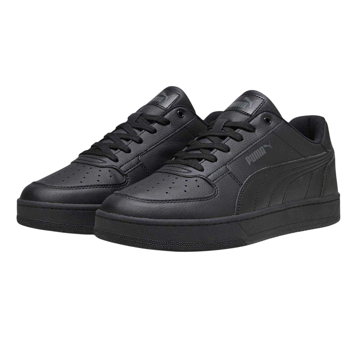 Triple Black - Pack Shot - Puma Mens Caven 2.0 Logo Trainers