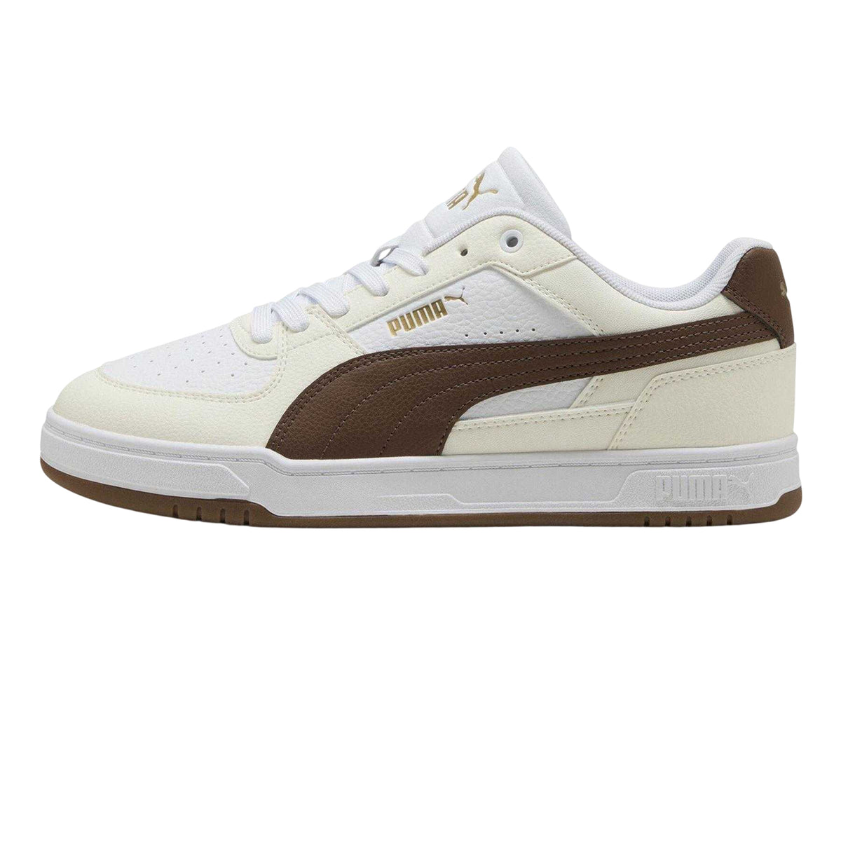 Brown-Gum - Side - Puma Mens Caven 2.0 Logo Trainers