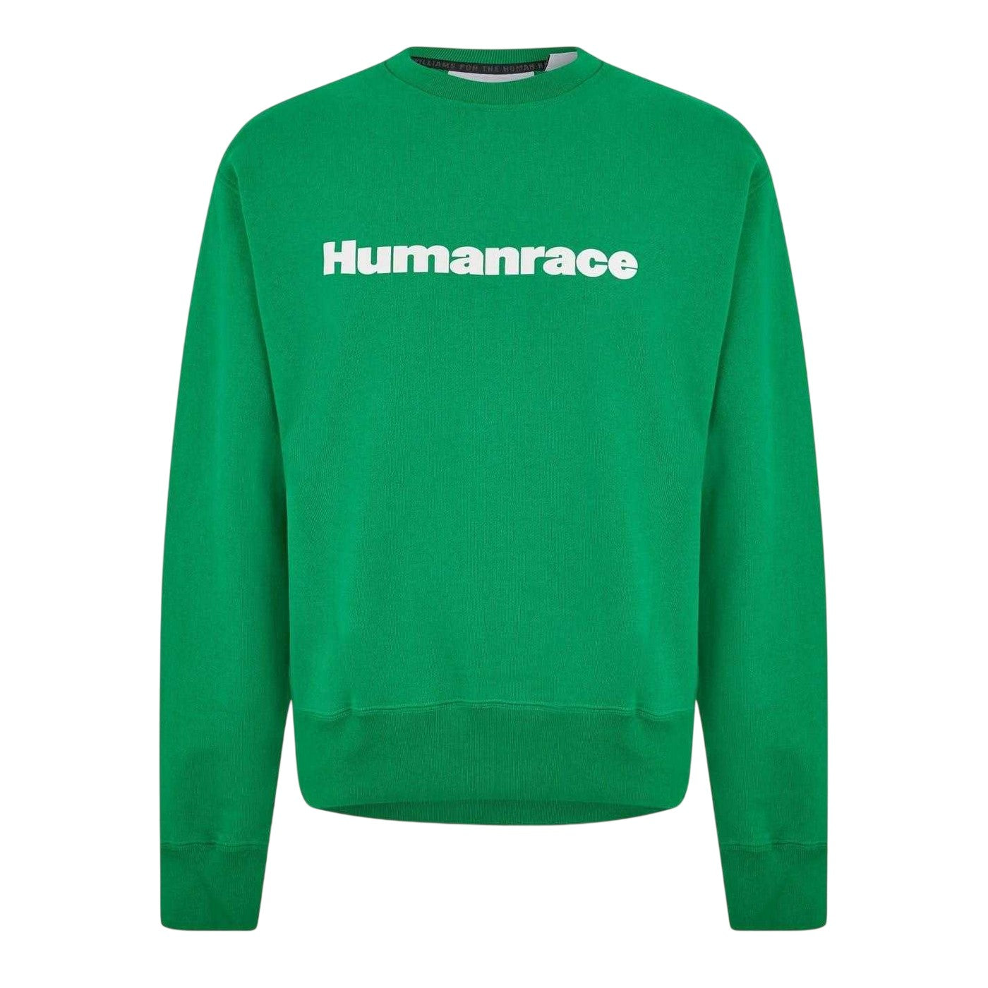 Green - Front - Adidas Unisex Adult Basics Ribbed Regular Casual Sweatshirt