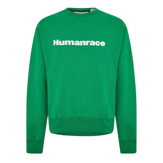 Green - Front - Adidas Unisex Adult Basics Ribbed Regular Casual Sweatshirt
