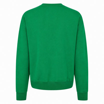 Green - Back - Adidas Unisex Adult Basics Ribbed Regular Casual Sweatshirt