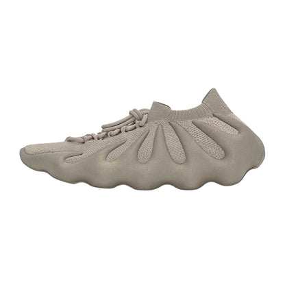 Grey - Back - Yeezy Mens 450 Stone Flax Leather Trainers