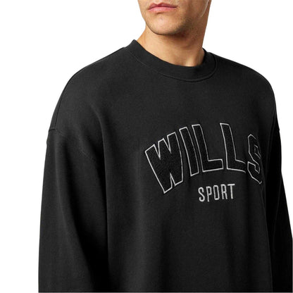 Washed Black - Side - Jack Wills Mens Bouclé Sweatshirt