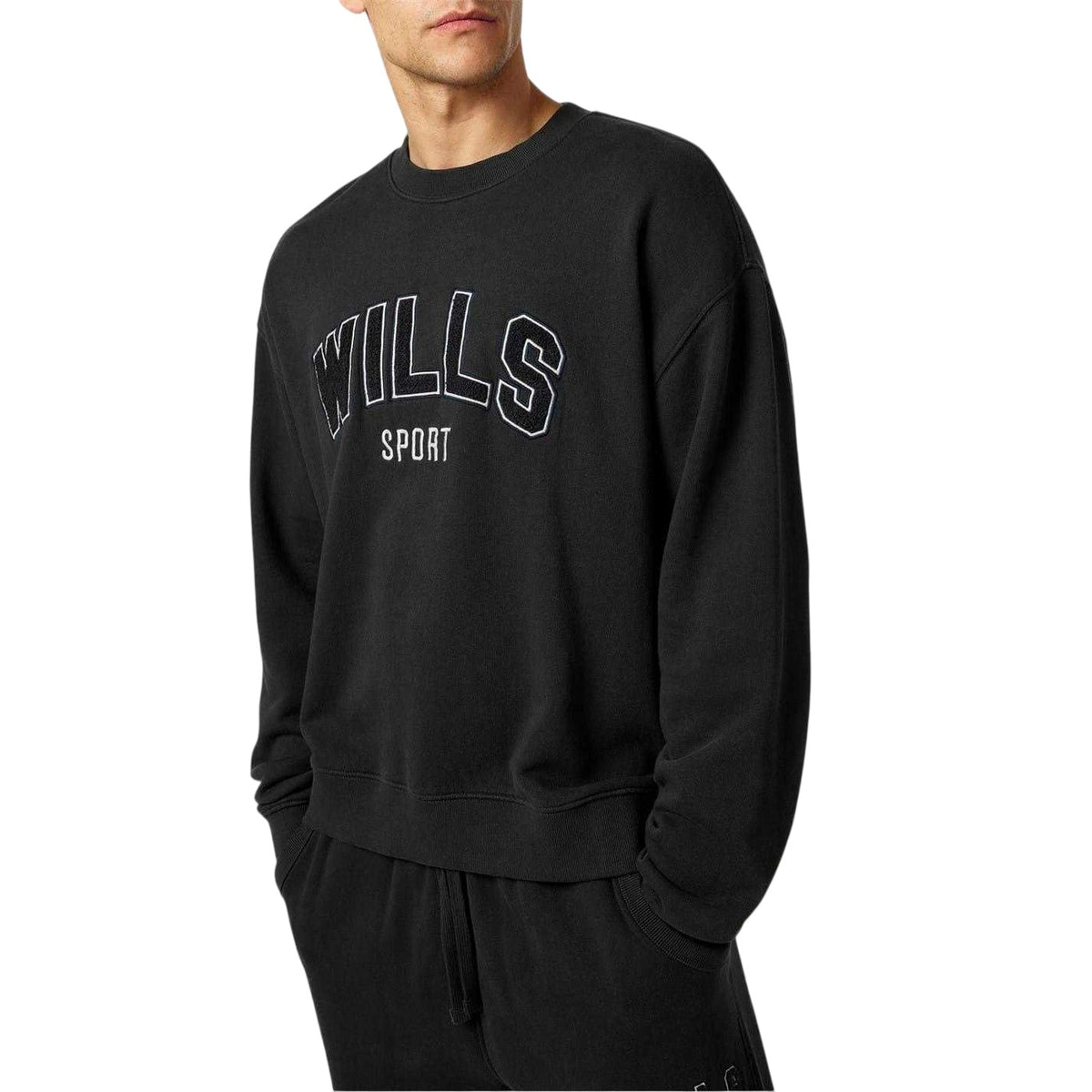 Washed Black - Lifestyle - Jack Wills Mens Bouclé Sweatshirt