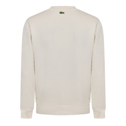 White - Back - Lacoste Unisex Adult Central Sweatshirt