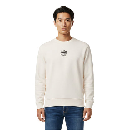 White - Side - Lacoste Unisex Adult Central Sweatshirt